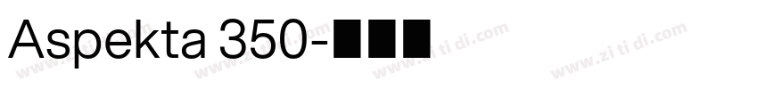 Aspekta 350字体转换